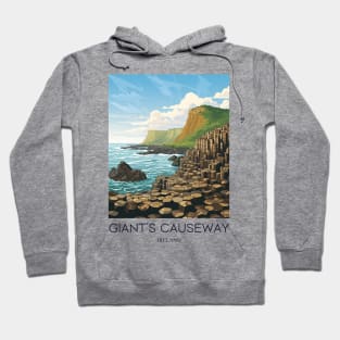 A Pop Art Travel Print of the Giant´s Causeway - Ireland Hoodie